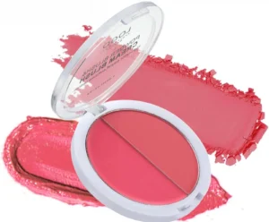 Custom Private Label No Logo 2 In 1 Cream Blush Palette, Highly Pigmented Long Lasting Natural Complexion Enhancing Facial Rouge