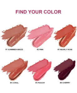 Custom Private Label No Logo 2 In 1 Cream Blush Palette, Highly Pigmented Long Lasting Natural Complexion Enhancing Facial Rouge