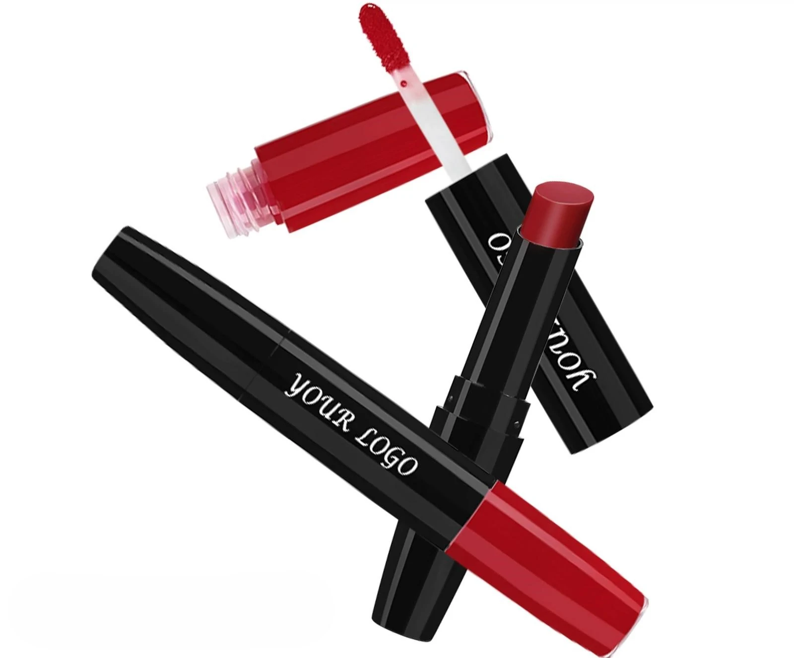 Custom Dual-ended Matte Non-transfer Liquid Lipstick, Long Lasting Cup Proof Fade Resistant Lip Gloss