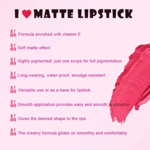Custom Dual-ended Matte Non-transfer Liquid Lipstick, Long Lasting Cup Proof Fade Resistant Lip Gloss