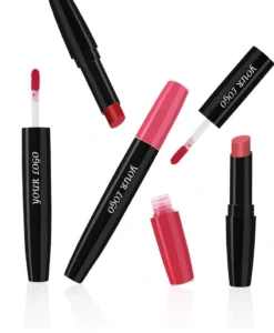 Custom Dual-ended Matte Non-transfer Liquid Lipstick, Long Lasting Cup Proof Fade Resistant Lip Gloss