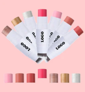 Custom Private Label No Logo Dual-ended Waterproof Blush Stick, Highly Pigmented 3D Facial Brightening Rouge Makeup