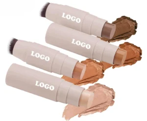 Custom Dual-ended Waterproof Matte Contour Highlight Stick, Nose Shadow Blemish Covering 3D Face Brightening Makeup