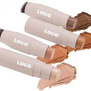 Custom Dual-ended Waterproof Matte Contour Highlight Stick, Nose Shadow Blemish Covering 3D Face Brightening Makeup