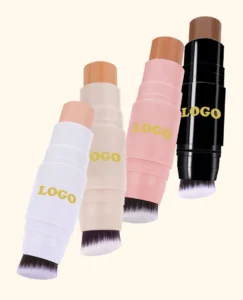 Custom Dual-ended Waterproof Matte Contour Highlight Stick, Nose Shadow Blemish Covering 3D Face Brightening Makeup