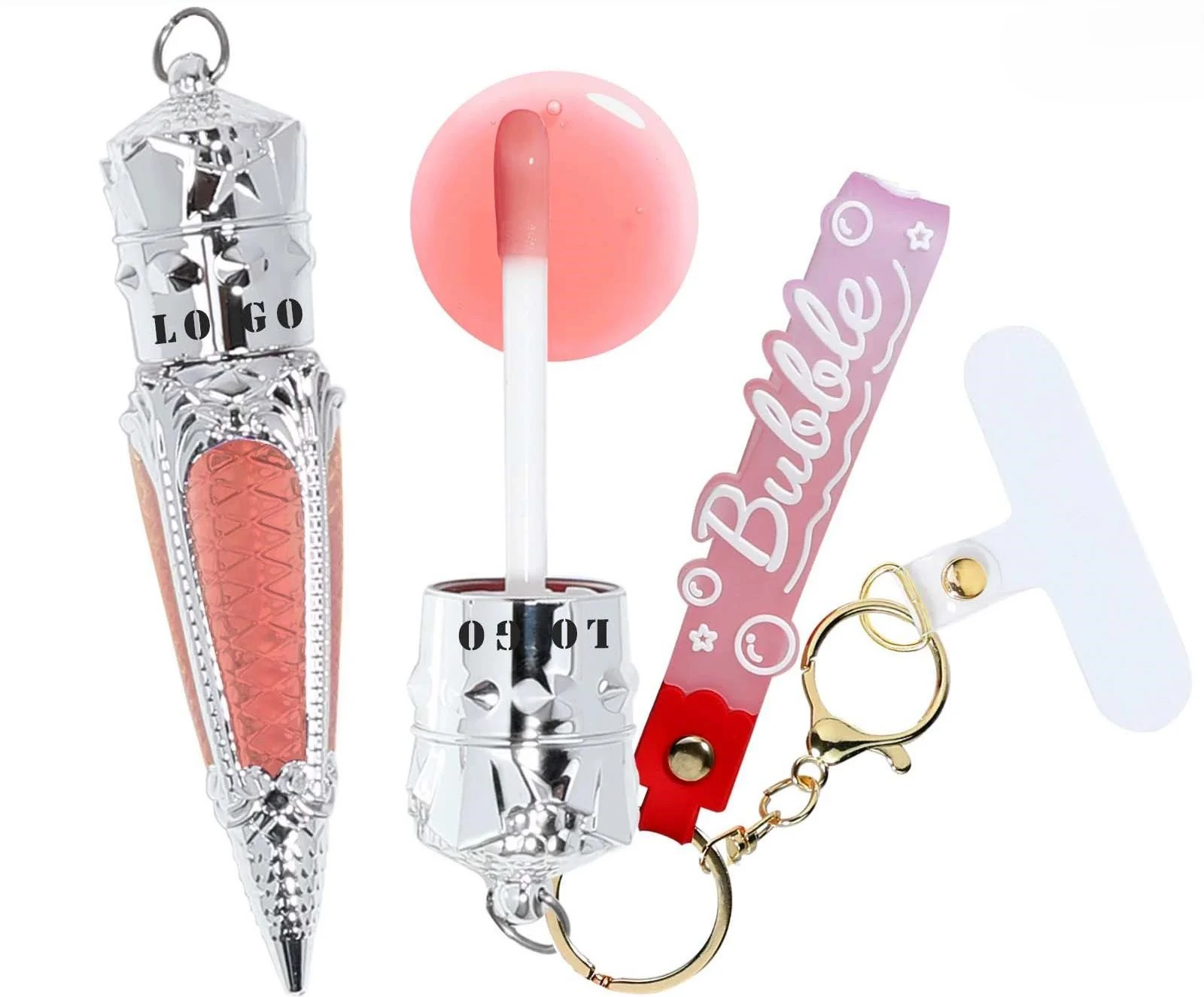 Custom Private Label No Logo Fruit Flavored Mirror Plumping Lip Oil, Hydrating Brightening Dewy Dudu Lips Nourishing Lip Gloss