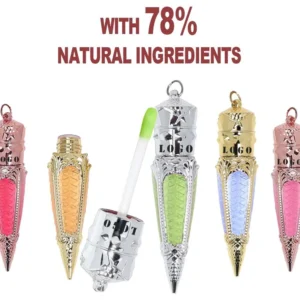 Custom Private Label No Logo Fruit Flavored Mirror Plumping Lip Oil, Hydrating Brightening Dewy Dudu Lips Nourishing Lip Gloss