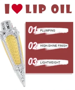 Custom Private Label No Logo Fruit Flavored Mirror Plumping Lip Oil, Hydrating Brightening Dewy Dudu Lips Nourishing Lip Gloss