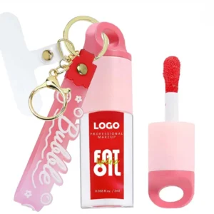 Custom Private Label No Logo Fruit-Flavored Mirror Plumping Lip Oil, Hydrating Brightening Dewy Dudu Lips Nourishing Lip Gloss