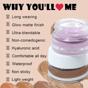 Custom Private Label No Logo Contour Concealer Cream, Dark Circle Tattoo Covering Non-Caking Facial Shadow Correcting Makeup