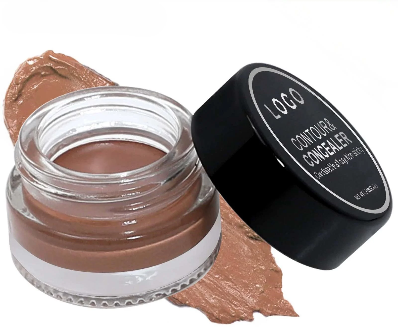 Custom Private Label No Logo Cream Contour Concealer, Full-Coverage Blemish Dark Circle Facial Correcting Makeup