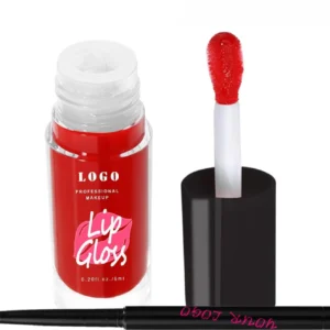 Custom Mirror Hydrating High Pigment Lip Gloss & Waterproof Lip Liner Long Wear Non-Transfer Lip Makeup Kit