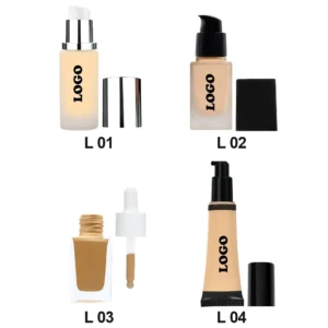 Custom Hydrating Liquid Foundation, Non-transfer Non-Caking Full Coverage Concealing Long Wear Skin-friendly Base Makeup