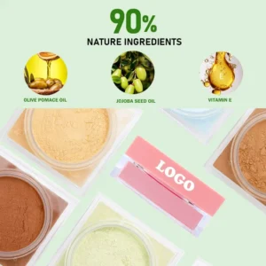 Custom Large Capacity Waterproof Oil Control Loose Setting Powder, Non-caking Brightening Long Wear Finishing Makeup