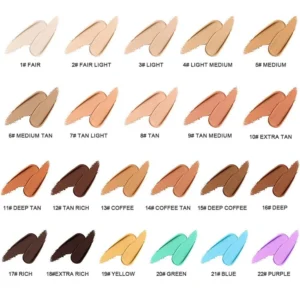 Custom Private Label No Logo Waterproof Liquid Concealer & Contour, Non-Caking Transfer Resistant Long Wear Full Coverage Base Makeup