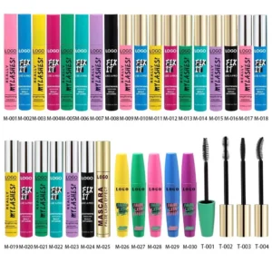 Custom Private Label No Logo Waterproof Smudge Resistant Mascara, Lengthening Curling Volumizing Long Wear Eyelash Makeup