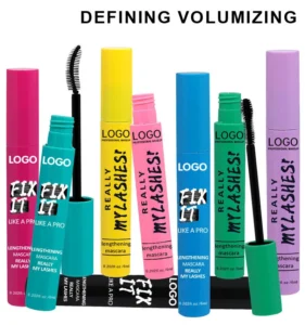 Custom Private Label No Logo Waterproof Smudge Resistant Mascara, Lengthening Curling Volumizing Long Wear Eyelash Makeup