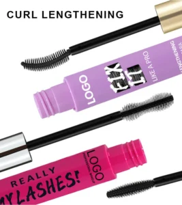Custom Private Label No Logo Waterproof Smudge Resistant Mascara, Lengthening Curling Volumizing Long Wear Eyelash Makeup