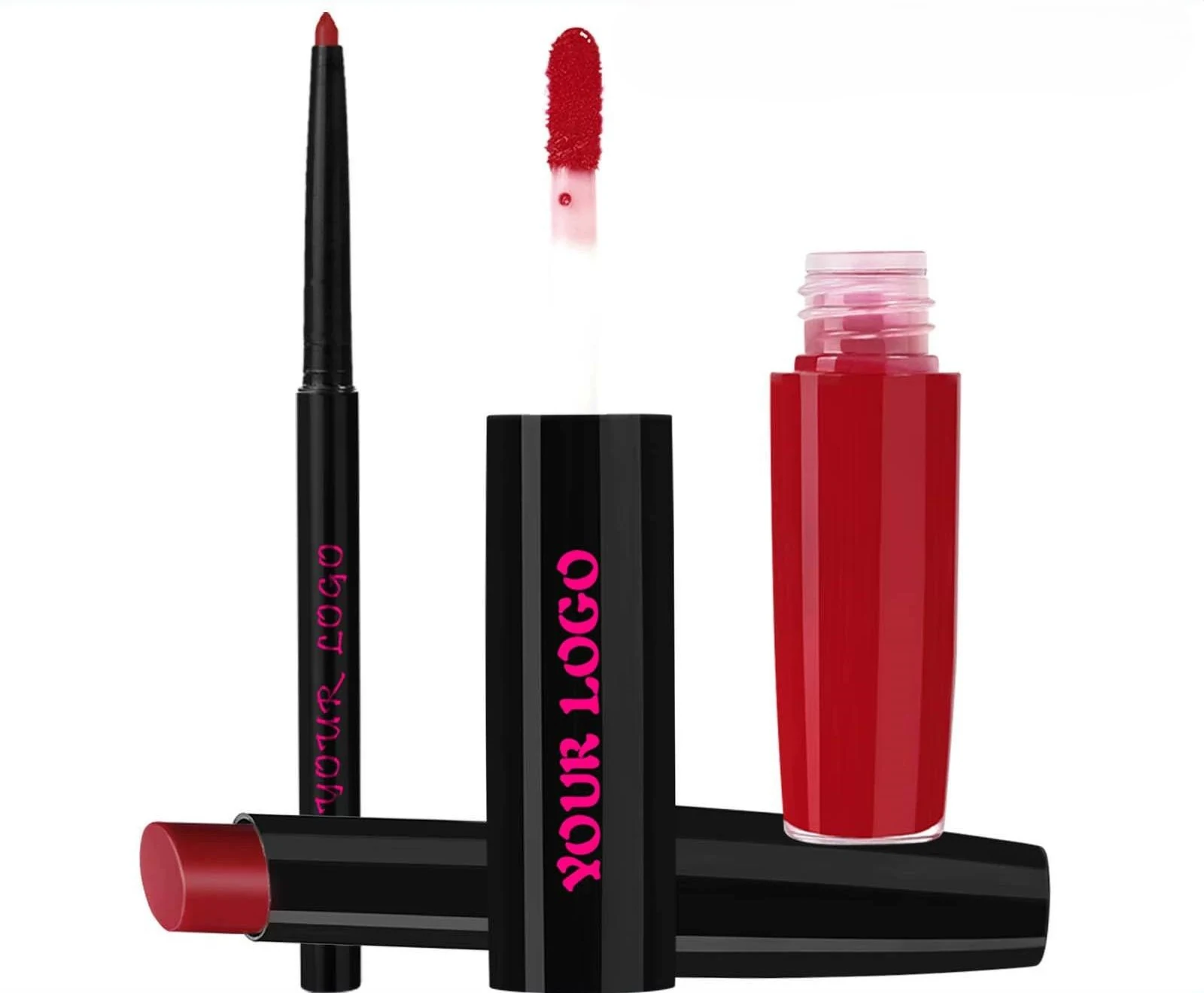 Custom Matte Non-transfer Lipstick & Lip Liner Complete Long Wear Lip Makeup Set