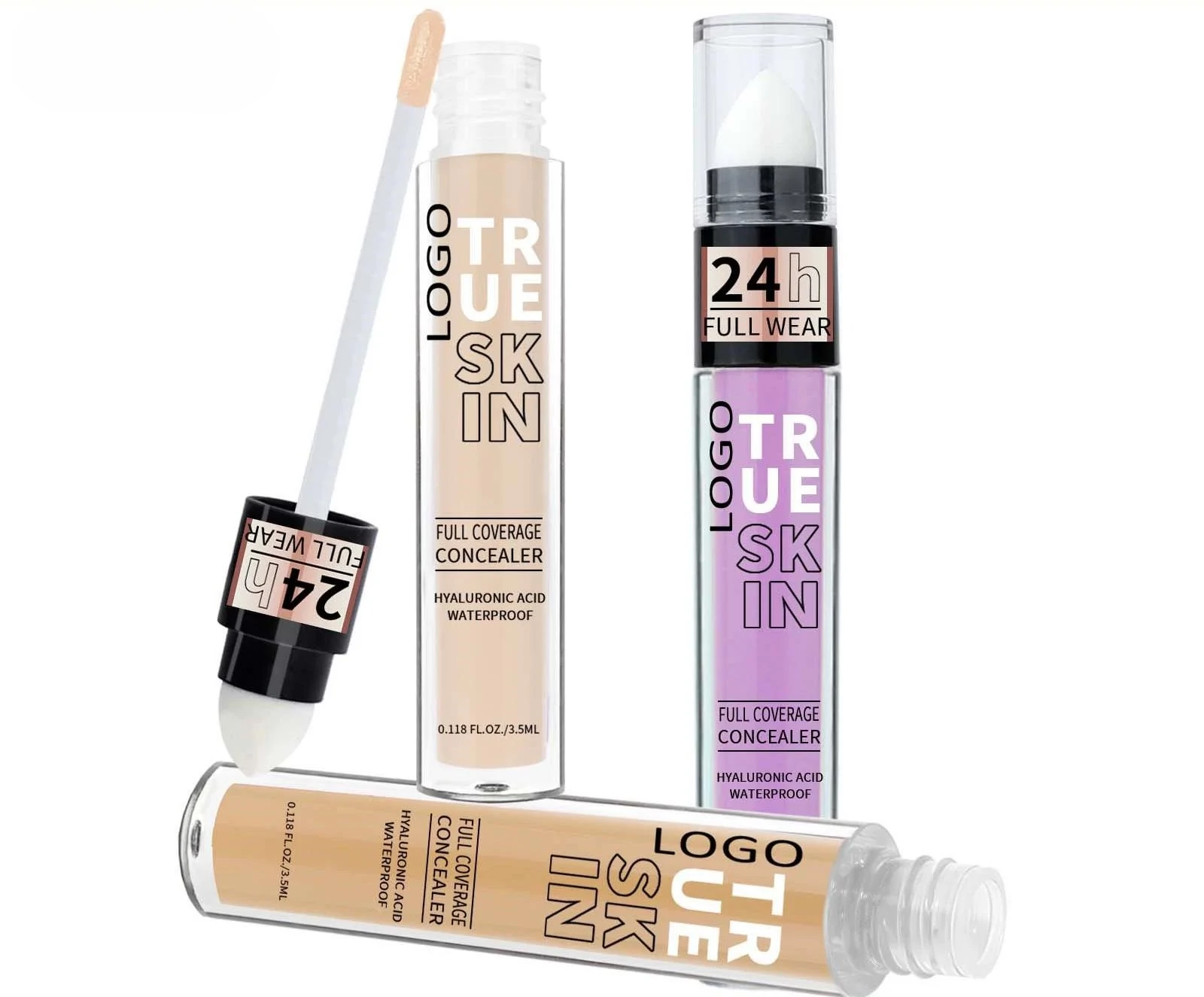 Private Label No Logo Custom Matte Liquid Concealer, Blemish Spot Tattoo Dark Circle Covering Non-Caking Full Coverage Facial Makeup