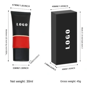 Custom Private Label No Logo Matte Foundation for Oily Skin, Non-Caking Transfer Resistant Full Coverage Concealing Stage Base Makeup