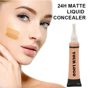 Custom Liquid Concealer, Blemish Spot Dark Circle Tattoo Tear Trough Nasolabial Fold Covering Non-Caking Full Coverage Facial Makeup