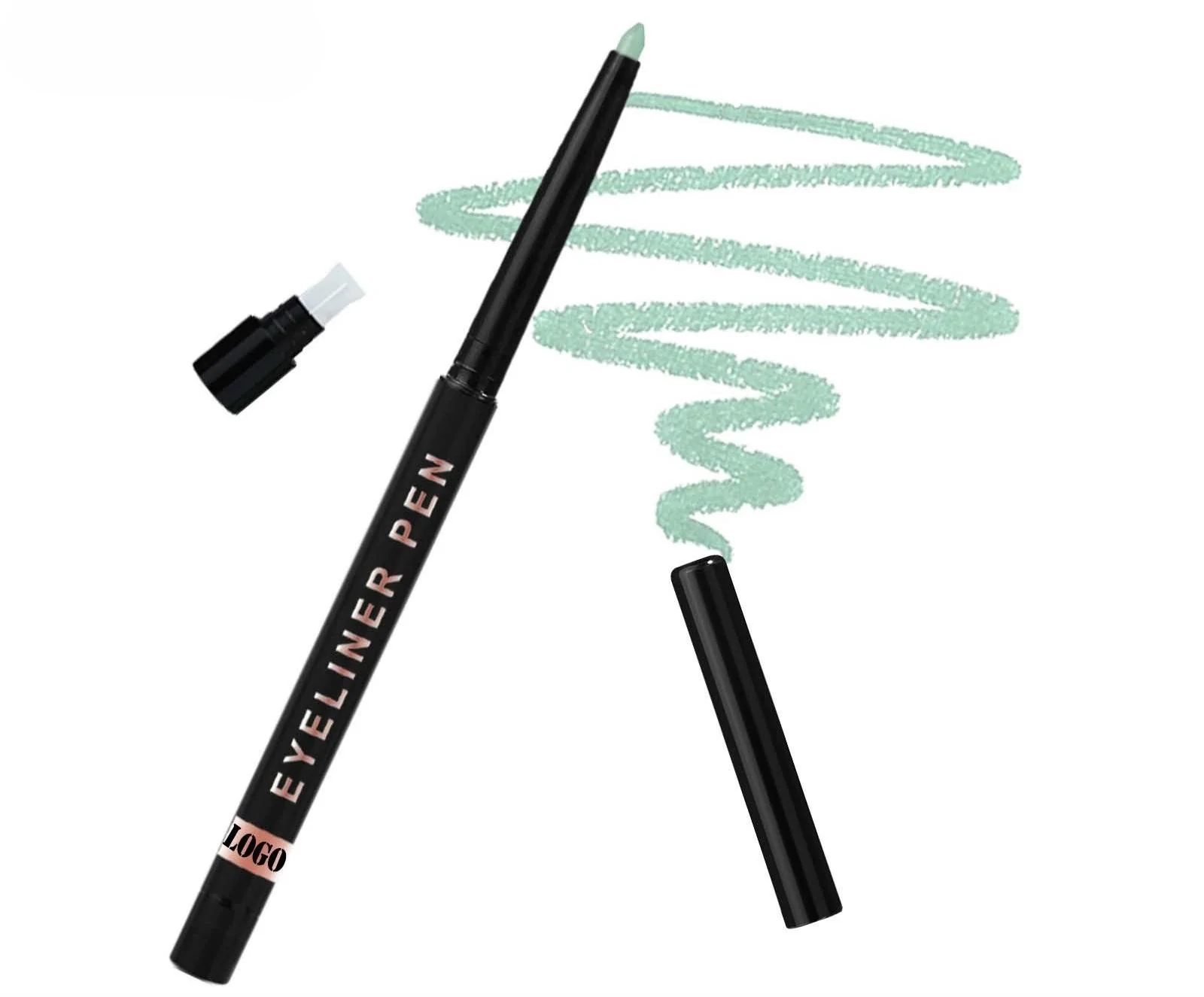 Custom Private Label No Logo Multi-color Waterproof Gel Eyeliner, Smooth Highly Pigmented Smudge Resistant Long Wear Eye Makeup