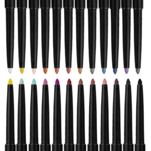 Custom Private Label No Logo Multi-color Waterproof Gel Eyeliner, Smooth Highly Pigmented Smudge Resistant Long Wear Eye Makeup