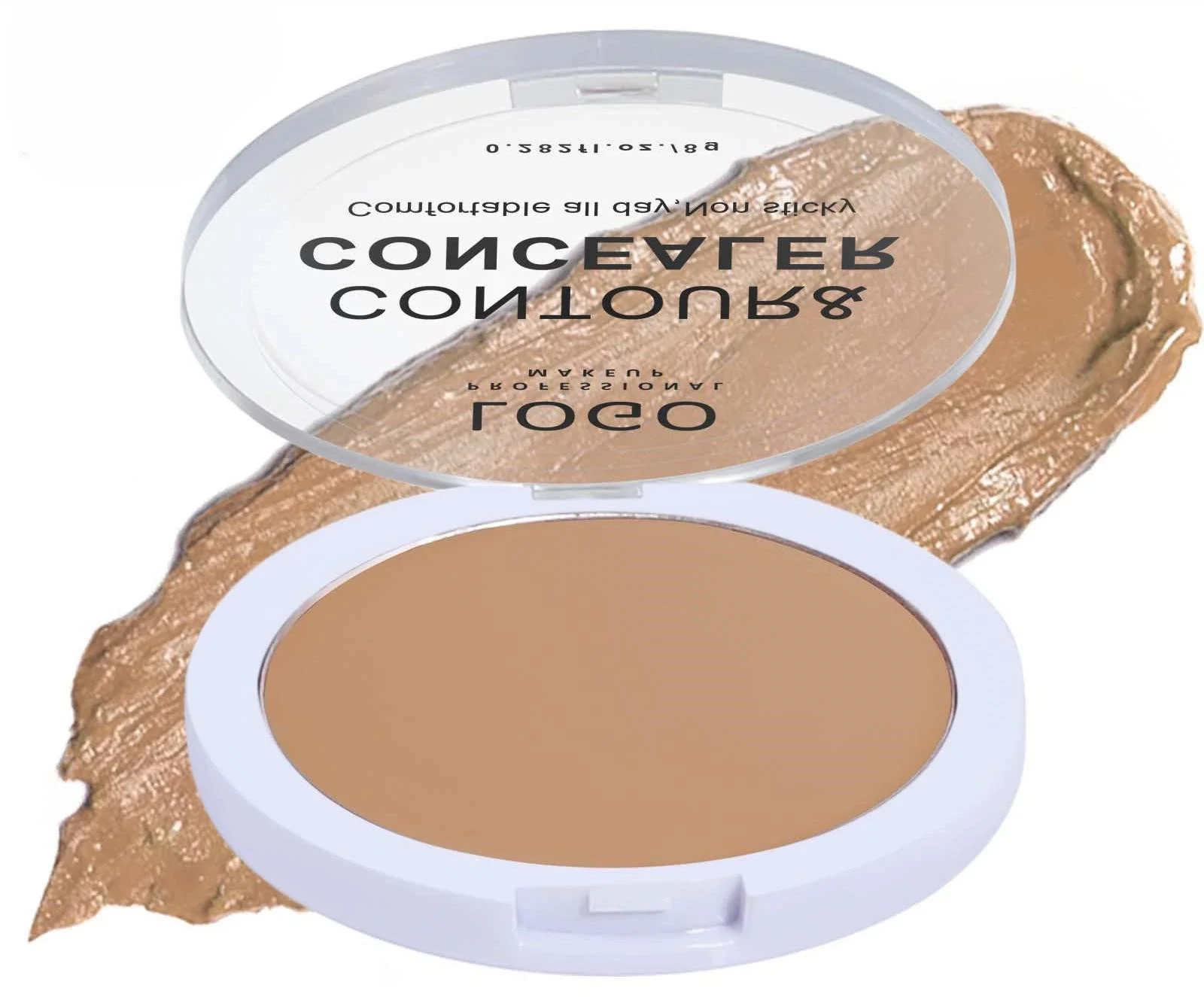 Custom Private Label No Logo Concealer Contour Palette, Dark Circle Covering Non-Caking Full Coverage Facial Correcting Makeup