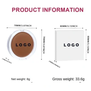 Custom Private Label No Logo Concealer Contour Palette, Dark Circle Covering Non-Caking Full Coverage Facial Correcting Makeup