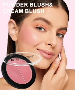 Custom Private Label No Logo 2 In 1 Multi-use Single Cream Blush, Highly Pigmented Long Wear Natural Nude Facial Rouge Makeup