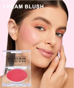Custom Private Label No Logo Multi-use Single Cream Blush, Highly Pigmented Long Wear Natural Complexion Enhancing Rouge
