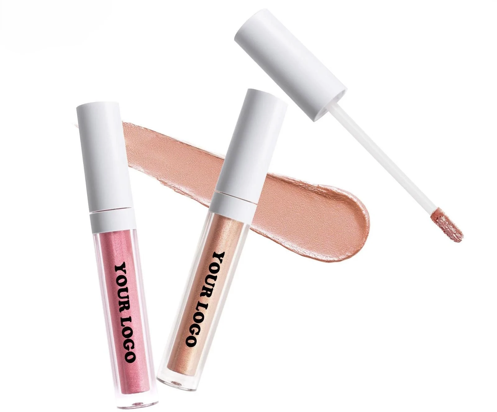Custom Non-caking Liquid Highlighter, Matte Shimmer Fine Glitter Dewy Skin Facial Brightening Contour Makeup