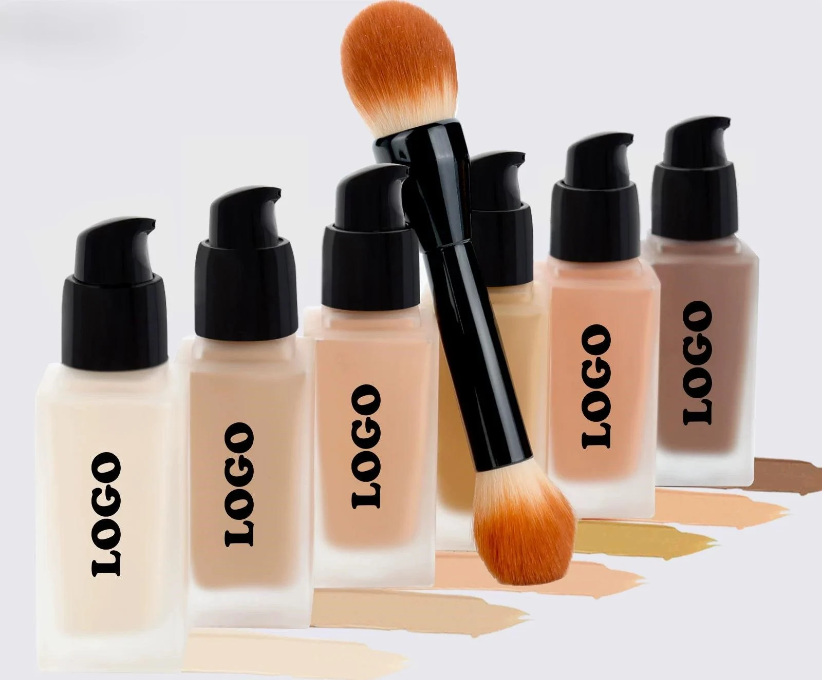 Custom Oil Control Long Wear Foundation Cream, Non-caking Full Coverage Concealing Transfer Resistant Base Makeup