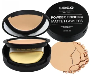 Custom Private Label No Logo Matte Oil Control Pressed Setting Powder, Non-Caking Concealing Long Lasting Touch Up Contour Makeup