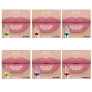 Custom Private Label No Logo Patterned PH Temperature Changing Lipstick, Hydrating Nourishing Long Wear Tinted Lip Balm