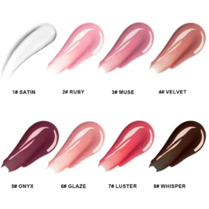 Custom Private Label No Logo Peptide Mirror Plumping Lip Gloss, Hydrating Moisturizing Dudu Lips Tinted Lip Oil