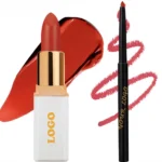 Custom Private Label No Logo 2 In 1 Hydrating Lipstick & Lip Liner Long Wear Non-Transfer Lip Makeup Kit