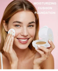 Custom Private Label No Logo Hydrating BB Cushion Foundation, Non-Caking Full Coverage Long Lasting Concealing Base Makeup