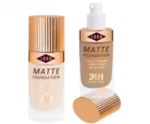 Private Label No Logo Custom Matte Waterproof Foundation, Oil Control Non-Caking Full Coverage Long Wear Base Makeup for Oily Skin