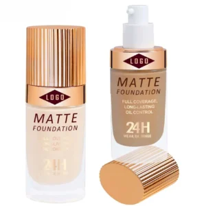 Private Label No Logo Custom Matte Waterproof Foundation, Oil Control Non-Caking Full Coverage Long Wear Base Makeup for Oily Skin