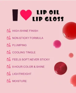 Custom Private Label No Logo Mirror Finish Plumping Lip Gloss, Hydrating Moisturizing Dudu Lips Tinted Lip Makeup