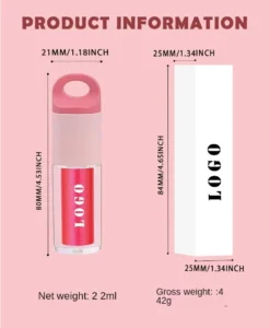 Custom Private Label No Logo Mirror Hydrating Plumping Lip Gloss, Dewy Dudu Lips Nourishing Long-Wear Tinted Lip Makeup