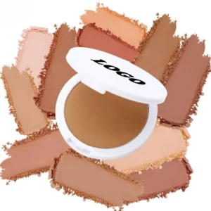 Custom Private Label No Logo Oil Control Pressed Setting Powder, Non-caking Long Wear Touch Up Facial Finishing Makeup