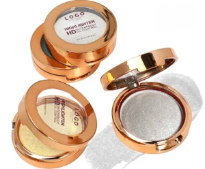 Private Label No Logo Custom Shimmer Cream Highlighter, Non-Caking Long Lasting Facial Brightening Sculpting Makeup