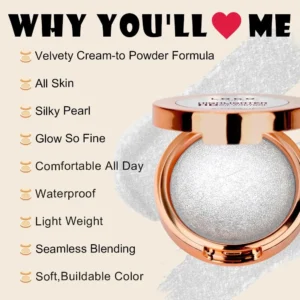 Private Label No Logo Custom Shimmer Cream Highlighter, Non-Caking Long Lasting Facial Brightening Sculpting Makeup