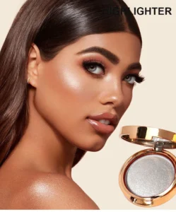 Private Label No Logo Custom Shimmer Cream Highlighter, Non-Caking Long Lasting Facial Brightening Sculpting Makeup