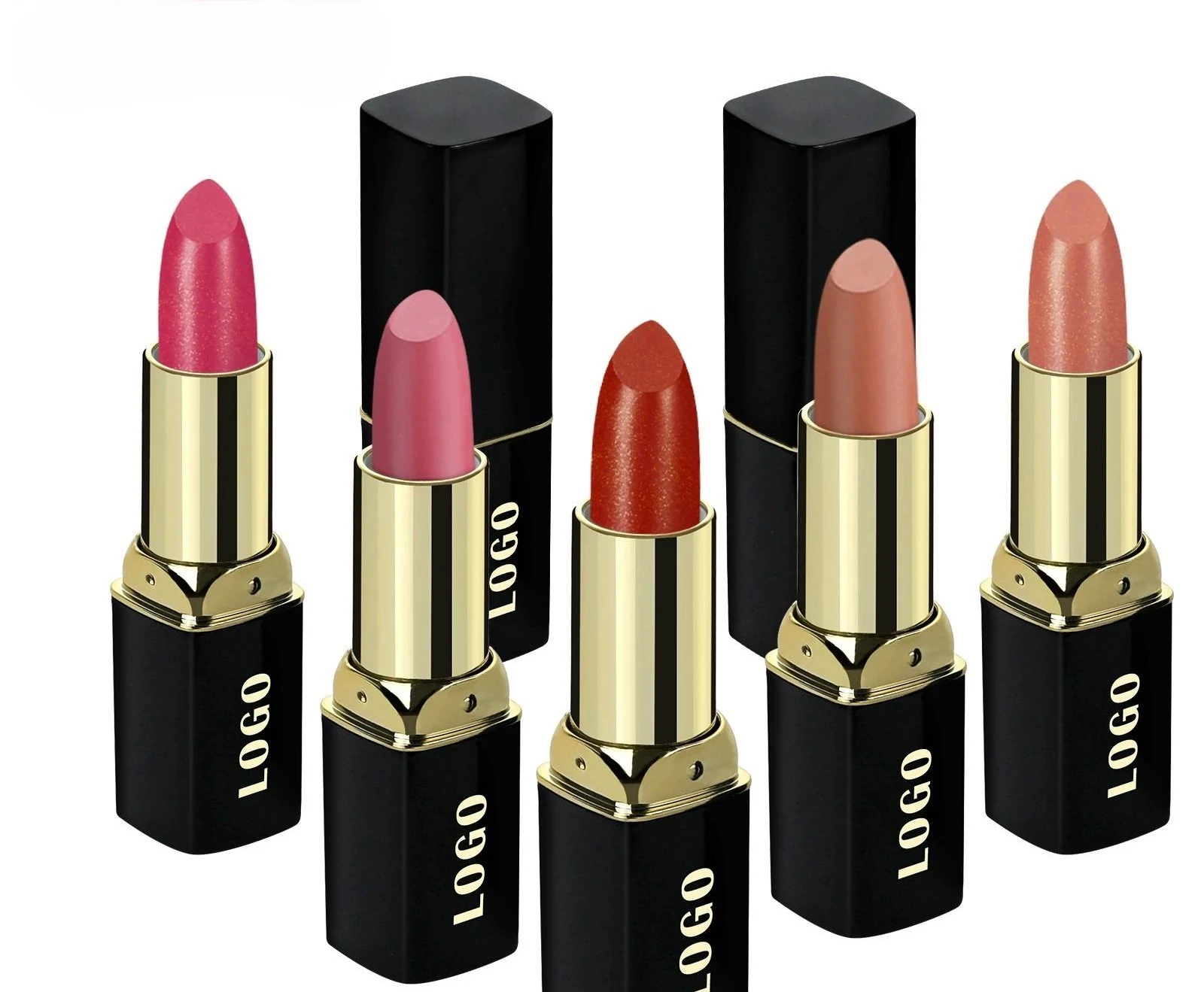 Private Label No Logo Custom Shimmer Hydrating Plumping Lipstick, Long Wear Nourishing Tinted Lip Balm Daily Lip Care
