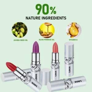 Custom Private Label No Logo Shimmer Hydrating Plumping Lipstick, Long-Lasting Nourishing Tinted Lip Balm Daily Lip Care