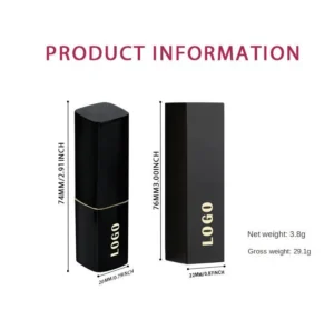 Private Label No Logo Custom Shimmer Hydrating Plumping Lipstick, Long Wear Nourishing Tinted Lip Balm Daily Lip Care
